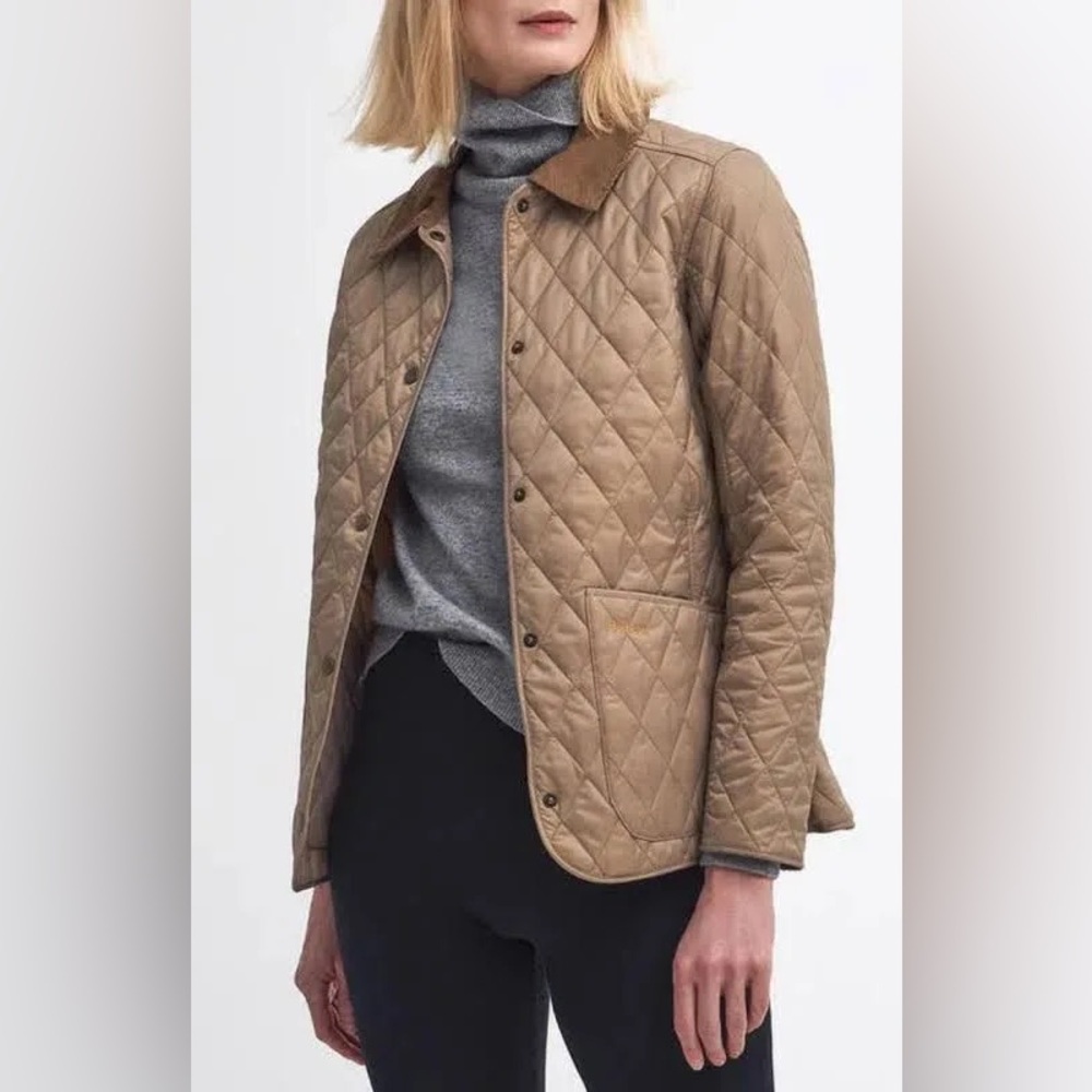 Barbour Tan Quilted Jacket